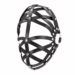Ouch! Cage Mask Black Регулируема еко-кор маска, унисекс