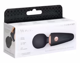 Mini Microwand компактен акумулаторен вибратор микрофон, черен, 10 см