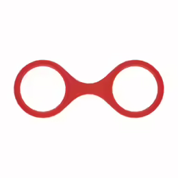 Flexible Silicone Handcuffs белезници, регулируеми, 22 см, червен