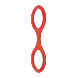 Flexible Silicone Handcuffs белезници, регулируеми, 22 см, червен