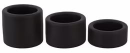 Liquid Silicone Ball Ring Set комплект пръстени за топки, 3 ширини, черен, течен силикон