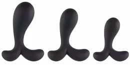 Silicone Training Set комплект анални тренировъчни стимулатори, 3 размера, дължина 7 до 9.5 см, медицински силикон