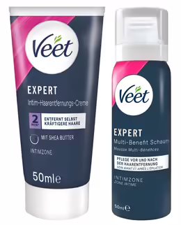 Expert Intimate комплект за интимно премахване на окосми, 2 минути, 50 ml, за чувствителна кожа