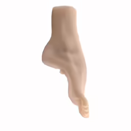 Интимна машина модел стъпало мастурбатор, дължина 18 cm, телесен цвят, мека TPE