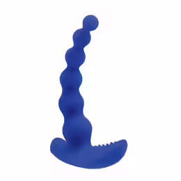 Beaded Pleasure силиконов вибратор с топчета, син, 10 скорости, USB