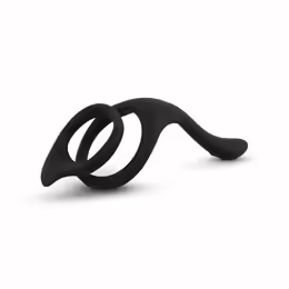 Silicone Performance Ring пръстен за пенис със стимулатор, 11 см, черен, силикон