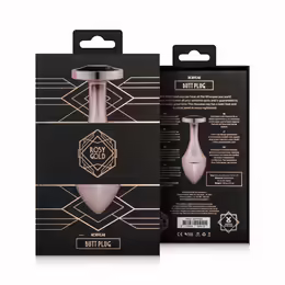Nouveau Geometric Anal Plug анална тапа, алуминиева сплав, розово злато, 7.5 cm
