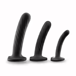 Temptasia Twist комплект дилдота, дължина от 11.4 до 17.8 cm, лилаво, 3 размера