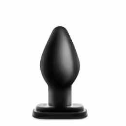 XL анален плуг, силикон, черен, дължина 14.6 cm