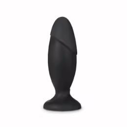 Anal Adventures Platinum Silicone Rocket Plug Medium анален плуг, среден размер, черен, силикон