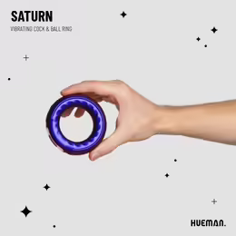 Saturn Vibrating Silicone Ring Intimate System вибриращ силиконов пръстен, 10 режима, черен, водоустойчив