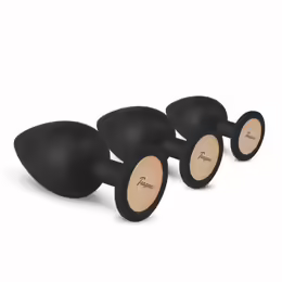 Anal Plug Set комплект анални тапи, 3 размера, силикон, ергономична основа
