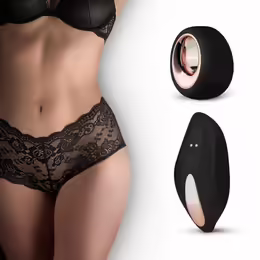 Vibrating BoyShort Intimate System бикини, 12 режима, черен цвят, размер M/L
