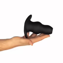 Foxhole Hollow Plug куха анална тапа, голям размер, 10.5 см, черна