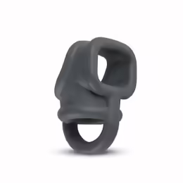Liquid Silicone Anatomical Ball Separator, анатомичен разделител на тестисите, черен, гъвкав, от течен силикон