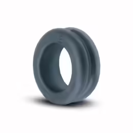 Double Design Silicone Ring Adjustable, силиконов пръстен, двоен, регулируем, черен