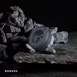 Double Design Silicone Ring Adjustable, силиконов пръстен, двоен, регулируем, черен