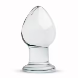 Intimate Plug No. 26 анален плуг, стъклен, прозрачен, 10 см
