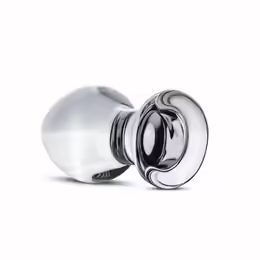 Intimate Plug No. 26 анален плуг, стъклен, прозрачен, 10 см