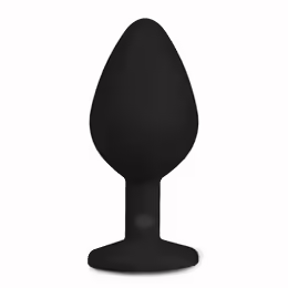 Diamond Plug Medium Black, анална пробка, среден размер, черен, водоустойчива