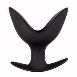 Silicone Anchor System Plug Medium анален плъгин, среден размер, черен, дължина 8.6 cm