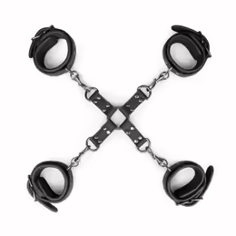 Adjustable Hogtie комплект за връзване, регулируеми, черен, откопчаващи се