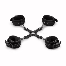 Adjustable Hogtie комплект за връзване, регулируеми, черен, откопчаващи се