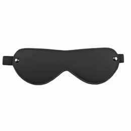 Leather Eye Mask маска за очи, естествена кожа, регулируема, черна