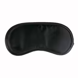 Black Satin Soft Eye Mask маска за очи, черен, 18.5 см, регулируема