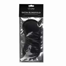 Black Satin Soft Eye Mask маска за очи, черен, 18.5 см, регулируема