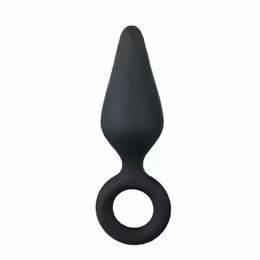 Silicone Plug Medium анален плуг, среден размер, 10 см, черен