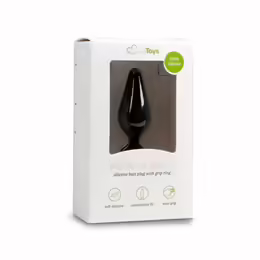 Silicone Plug Medium анален плуг, среден размер, 10 см, черен