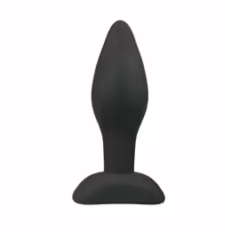 Small Black Silicone Intimate Plug, плъгин, 7.3 cm, черен, малък
