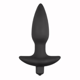 Silicone Intimate Massager Black интимен масажор, дължина 14.5 см, диаметър 2.5 см, черен
