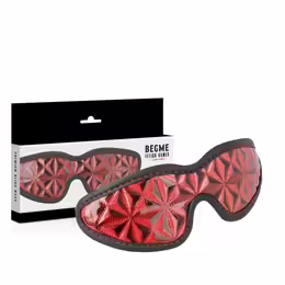 Red Edition Premium маска за очи, регулируема, с неопренова подплата, червена