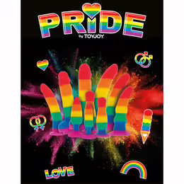 Pride Twink анална тапа, дължина 11 cm, диаметър 3 cm, дъга
