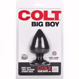 Colt Big Boy Black анална тапа, 6 cm, черна, диаметър 5 cm