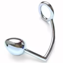 Intimate Steel System 45mm пръстен с анална кука, сферична кука, сребрист, 4.5 cm