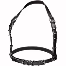 Euphoria Halter Buckle хамут, регулируем, веган кожа, черен