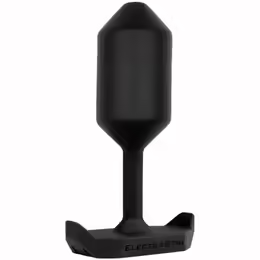 MR S Leather Edition електростимулационна плуга, биполярна, проводим силикон, дължина 7.6 cm