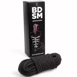 Bondage Rope 10m Black бондажно въже, 10 м, черно, 0.6 см