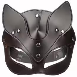 Cat Mask маска, черна, 63.5 см, веган кожа