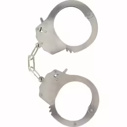 Metal Cuffs белезници, регулируеми, сребристи, хромирана стомана