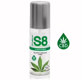S8 Cannabis Hybrid лубрикант, хибридна формула, затоплящ ефект, 125 ml
