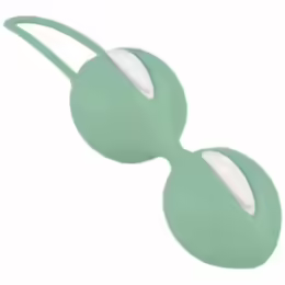 Smartballs Duo вагинални топчета, бяло-зелени, 72 г
