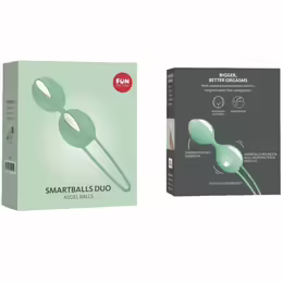 Smartballs Duo вагинални топчета, бяло-зелени, 72 г