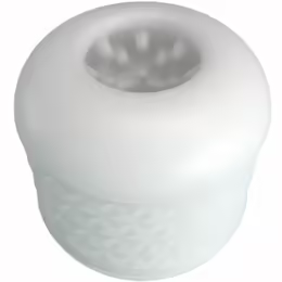Crystle White Dual Entry мастурбатор, водоустойчив, дължина 16.5 cm, бял