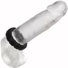 Alpha Liquid Silicone Tread Ring пръстен, диаметър 2.5 см, черен, водоустойчив