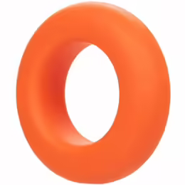 Alpha Prolong Large Ring, пръстен за пенис, диаметър 3.25 cm, оранжев, течен силикон