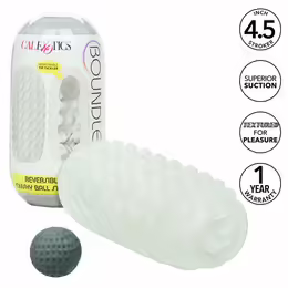 Boundless Reversible Squishy Ball мастурбатор, двустранен, жълт, 11.5 cm